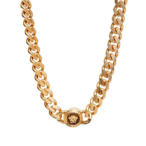 versace gold chain 18k|14k Gold Versace pendant.